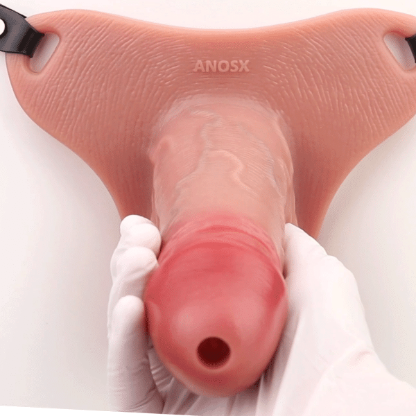 Fleischähnliche Silikon Strap-On Penis-Sheath – Vergrößerung und Verdickung für Männer mit Mikropenis – Bild 2