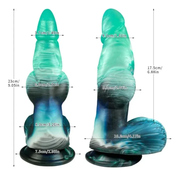 Aufblasbarer Fantasy Monster Dildo mit Dog Knot – Expansions-Toy für intensive Yoni-Massage & Anal-Stimulation – Bild 3