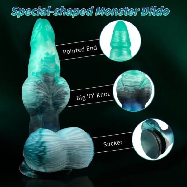 Aufblasbarer Fantasy Monster Dildo mit Dog Knot – Expansions-Toy für intensive Yoni-Massage & Anal-Stimulation – Bild 5