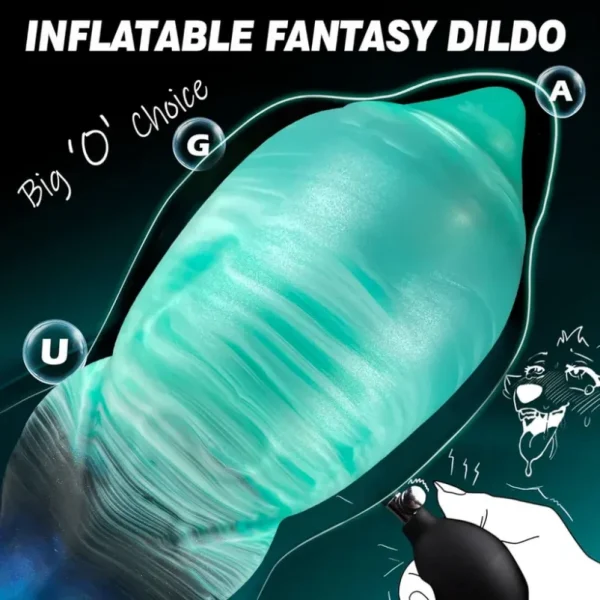 Aufblasbarer Fantasy Monster Dildo mit Dog Knot – Expansions-Toy für intensive Yoni-Massage & Anal-Stimulation – Bild 6