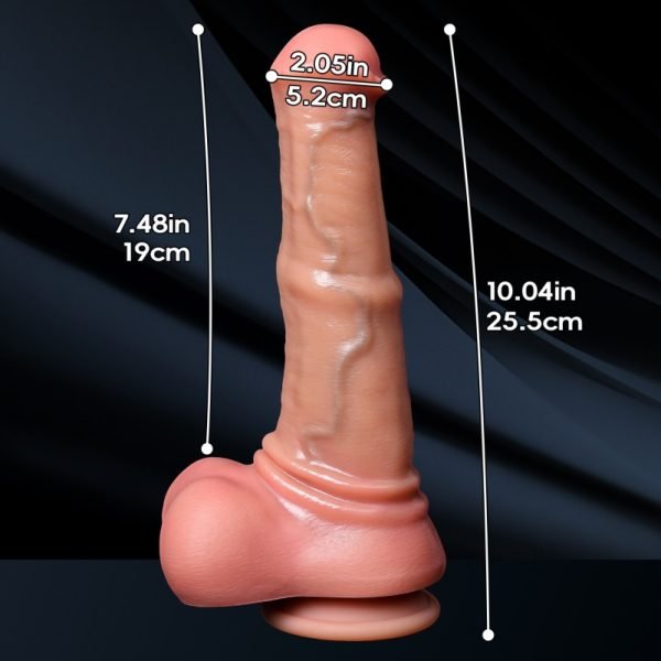 Fleischiger Silikon Cuming Horse Dildo – Dual-Layer-Technologie für intensive Female Orgams – Bild 3