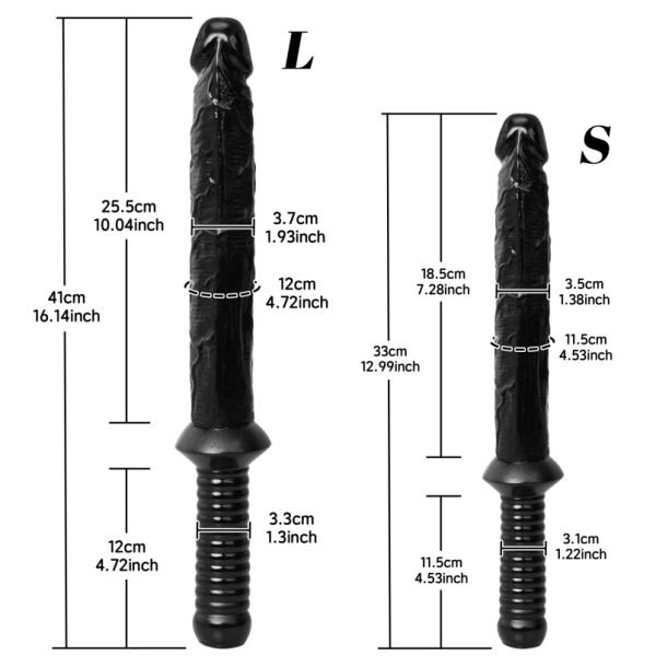 Schwertgriff Fantasy Silikon BBW Sex Dildo – Extra Lang für Tiefe Penetration & Kontrolle – Bild 10