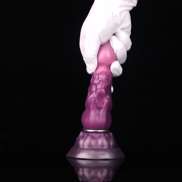Violetter Silikon Fantasy Monster Aufblasbarer Dildo – Stimulation & Expansion für Sie – Bild 11