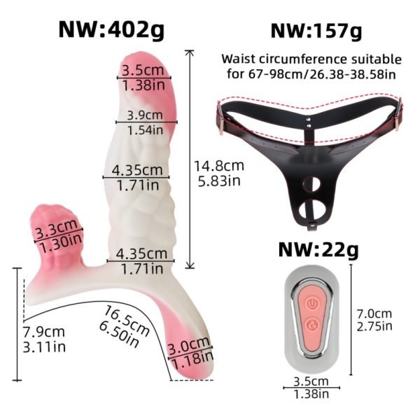 Tentakel Fantasie Silikon Monster Cock - Lesbensex Penetrations Vibrations Strap-On Spielzeug – Bild 7