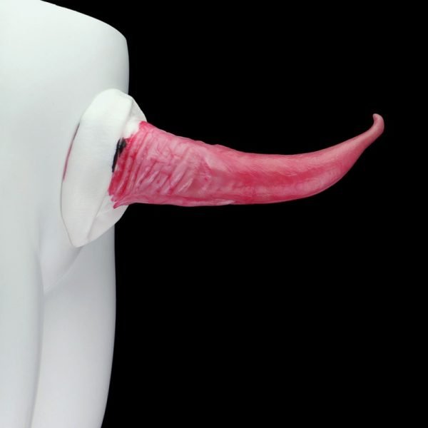 Fantasy Killerwal Monster Cock mit Saugfuß – Blutroter Silikon Dildo für Extatische Höhepunkte – Bild 5