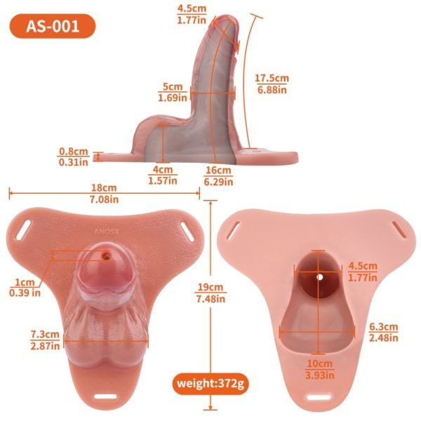 Strap-on Penishülle aus Realistischem Silikon – Für Verbesserung der Erektion und Vergrößerung des Penis – Bild 6