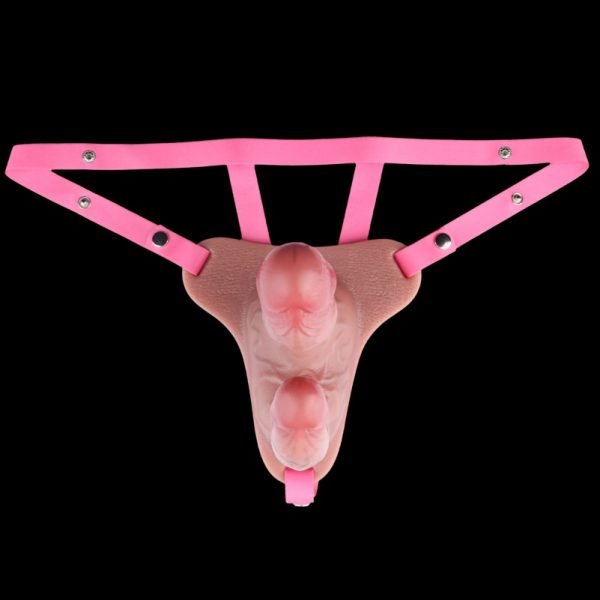 Monster Doppel-Dildo Fantasie Penis Sleeve – Echtistische Silikonmaterialien für Erektion Verlängerung Strap-On Gerät – Bild 3