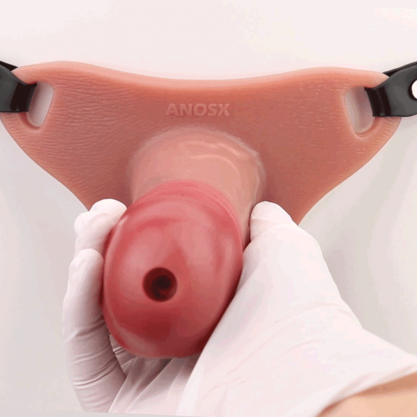 Männlicher Mikropenis Penis Sleeve mit Hodenschlaufe – Strapon Silikon Penishülle zur Penisverlängerung & Verdickung – Bild 2