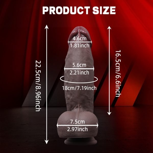 Realistischer Big Black Cock für Fisting-Fantasien – Extremer Silikon Dildo für Anale & Vaginale Expansion – Bild 8