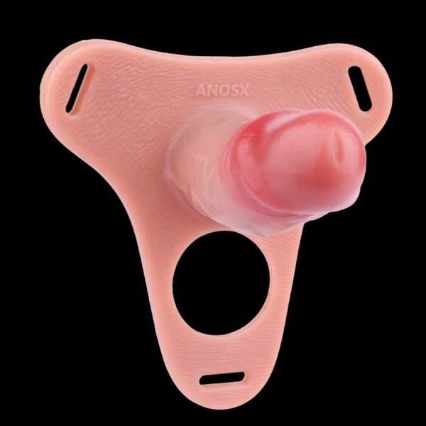 Doppelter Befestigungs-Strapon Realistische Penis Sleeve – Fleischähnlicher Silikon Extender für längere Erektion & verzögerten Samenerguss – Bild 7