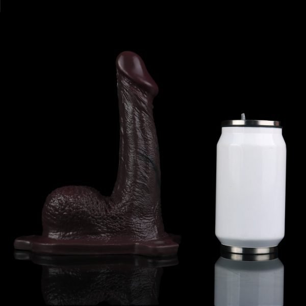 Leder Schultergurt Strap-On Penishülle Flesh-Like Silikon - 7,47 Zoll Penis-Vergrößerung und Verdickung für Mikropenis – Bild 4