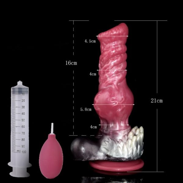 Monster Fantasy Knot Silikon Cummingdildo – Simulierter Samenerguss für vaginale und anale Orgasmen – Bild 11