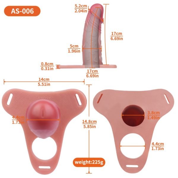 Flesh-Ton Silikon Mikropenis Vergrößerungs Cock Sleeve - Verlängerungs- und Verzögerungshülse mit Erektionsring – Bild 10