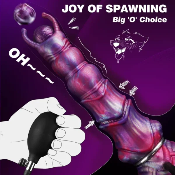 Fantasy Monster Ovipositor Dildo – Anal Beads Design für vaginale Dehnung & Eierlege-Simulation – Bild 3