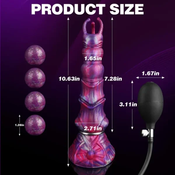 Fantasy Monster Ovipositor Dildo – Anal Beads Design für vaginale Dehnung & Eierlege-Simulation – Bild 7