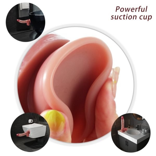 Realistischer Stoßvibrator aus Silikon mit Saugfuß – Automatische Penetration für den Vaginalen Orgasmus – Bild 9