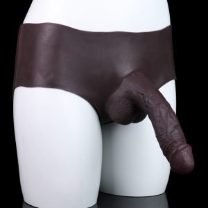Vergrößerungsstrapon für den Penis - Realistische Unterwäsche für Männer zur Verbesserung der Erektion mit Silikonhilfsmittel