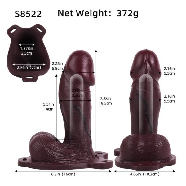 Vergrößernde Micropenis Silikon Strapon CockSleeve – Tragehilfe für Männer zur Verbesserung des Sexuallebens – Bild 4