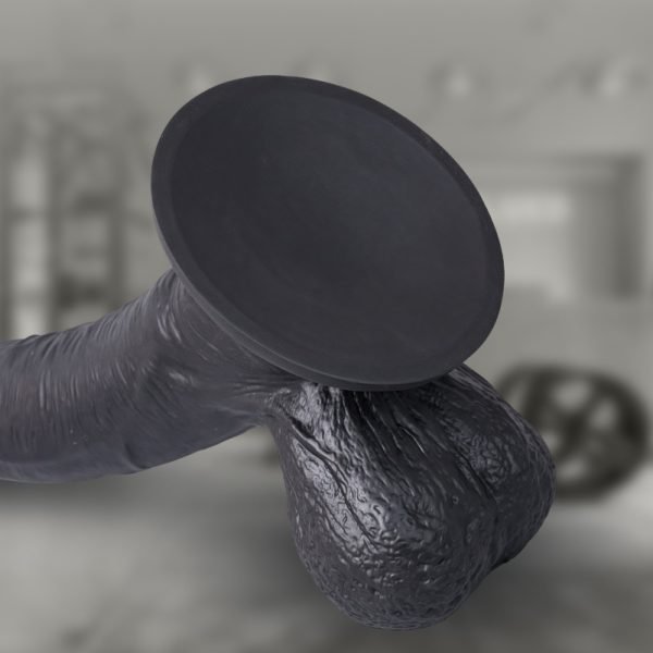 Realistischer Schwarzer Silikon Anal Dildo mit Saugnapf – Das ultimative Hände-freie Erlebnis für tiefen Orgasmus – Bild 2