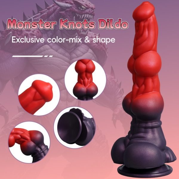 Fantasie Hunde-Knoten Monster Dildo – Doppelte Knoten-Expansion für Ultimative Vaginale & Anale Ekstase – Bild 2
