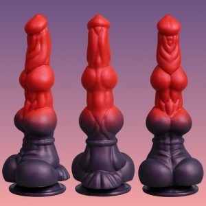Fantasie Hunde-Knoten Monster Dildo – Doppelte Knoten-Expansion für Ultimative Vaginale & Anale Ekstase