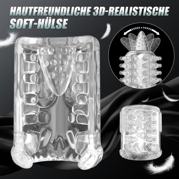 Multifunktionaler Blow Job Masturbator mit Teleskop-Vibration & Saugfunktion – IPX7 Sexspielzeug für Männer – Bild 6