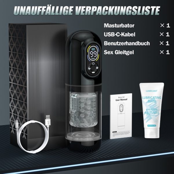 Multifunktionaler Blow Job Masturbator mit Teleskop-Vibration & Saugfunktion – IPX7 Sexspielzeug für Männer – Bild 8