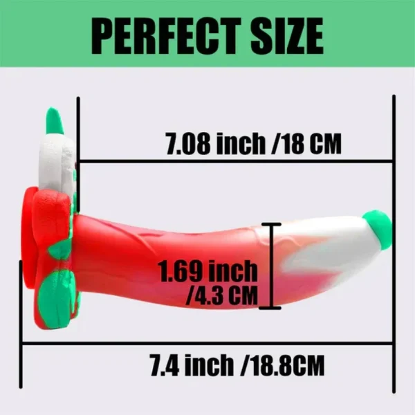 Weihnachts-Edition Lebkuchenmann Fantasy Anal Dildo – Silikon Sex Toy mit Saugfuß – Bild 5