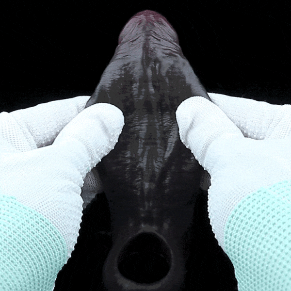 Realistische Penishülle in Schwarz – Erektionshilfe & Verlängerung mit Hodenring für Ausdauer – Bild 4