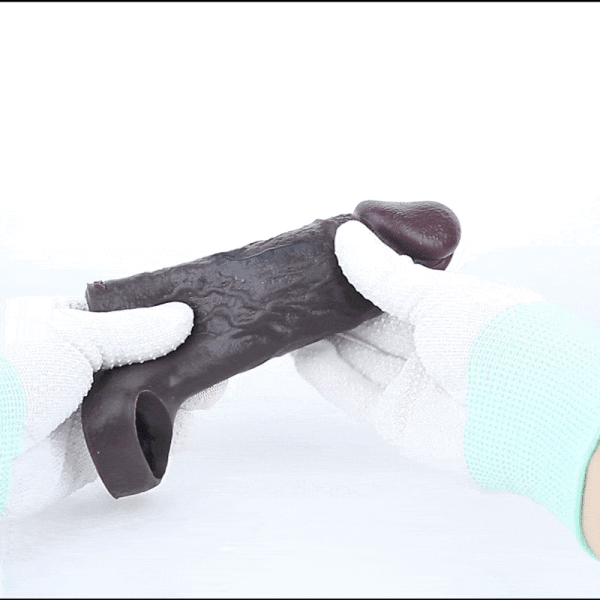 Realistische 6,37 Zoll Penishülle aus Silikon – Verdickung, Verlängerung & Ausdauer Sexspielzeug für Männer – Bild 7