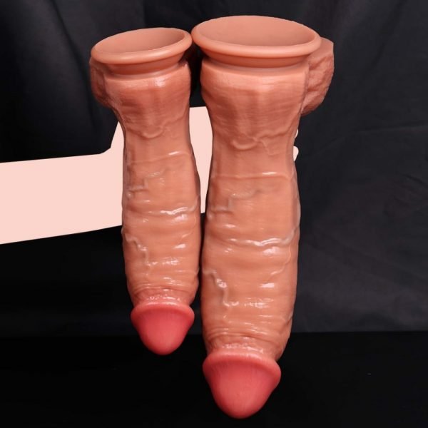 Realistischer G-Punkt Expansions-Dildo & Anal Große Schwänze – Fleischiges Silikon mit Venen-Textur und Saugfuß – Bild 6