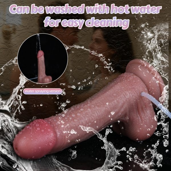 Fantasie "Lotion-Gefühl" mit Realistische Anal Dildo - Eingebaute Cumming Strapons für Vaginal Sexspielzeug – Bild 10