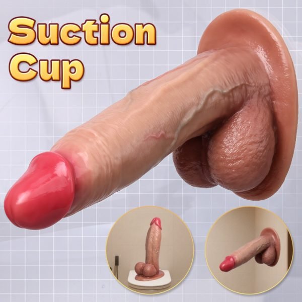 Dicker Fantasy Dildo & Großer Penis – Realistisches Silikon Sex Toy mit Saugfuß für G-Punkt Stimulation – Bild 7