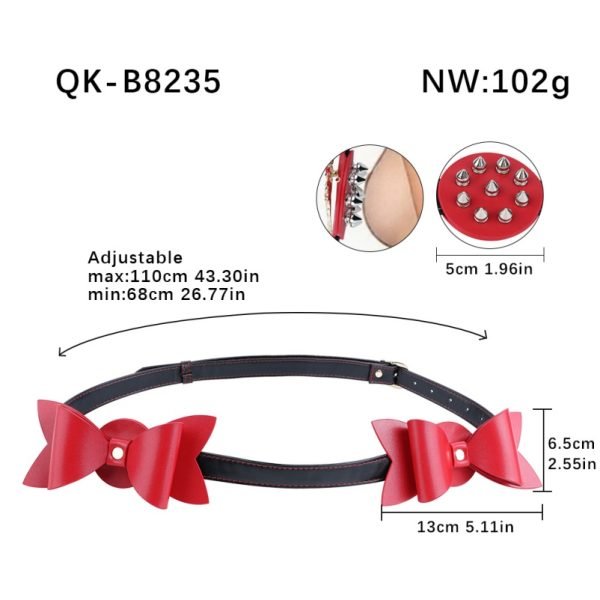 Exquisites Weihnachts-BDSM-Ensemble - Verstellbare Nippelklemmen mit Roten Schleifen und Silbernen Dornen – Bild 13