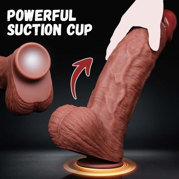 Fantasy Fleischiger Silikon Großer Penis – Realistischer Dildo mit Adern & Saugfuß für G-Punkt Expansion & Sex Toys – Bild 6